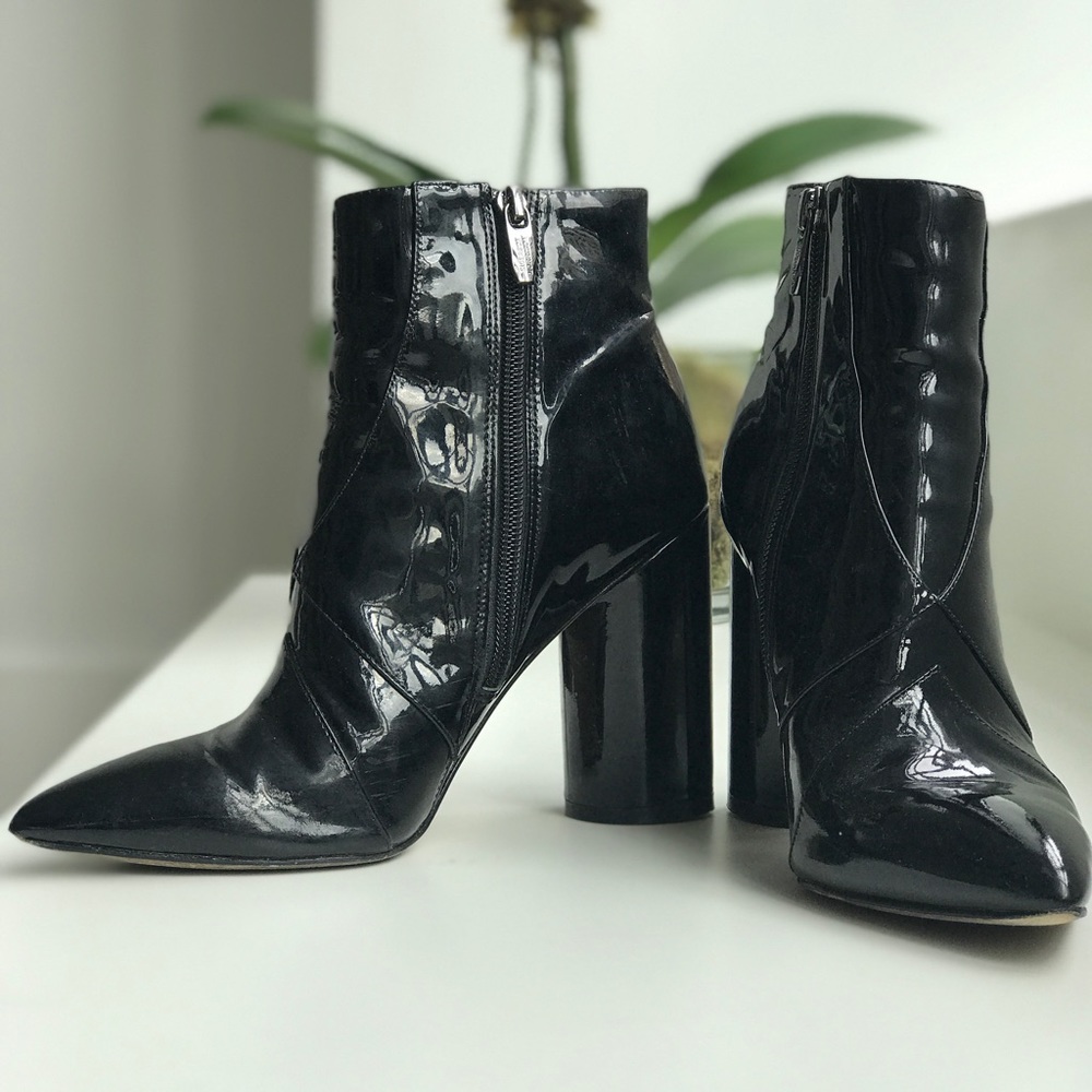 Sigerson Morrison Patent Leather Booties